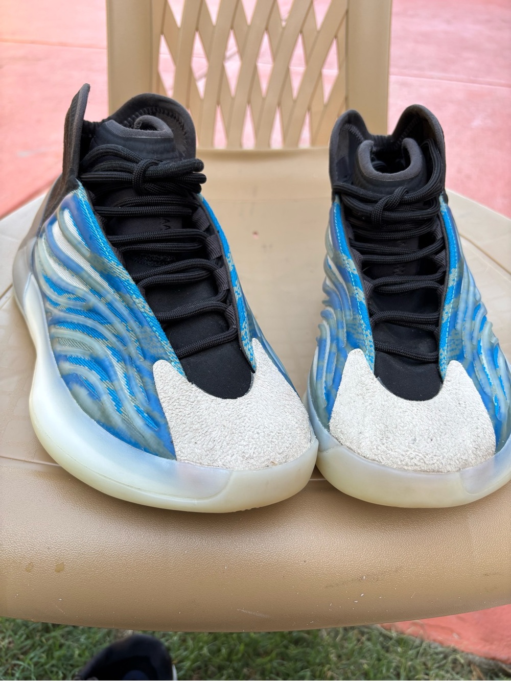 Yeezy Kids Sneakers Blue Black Gray adidas